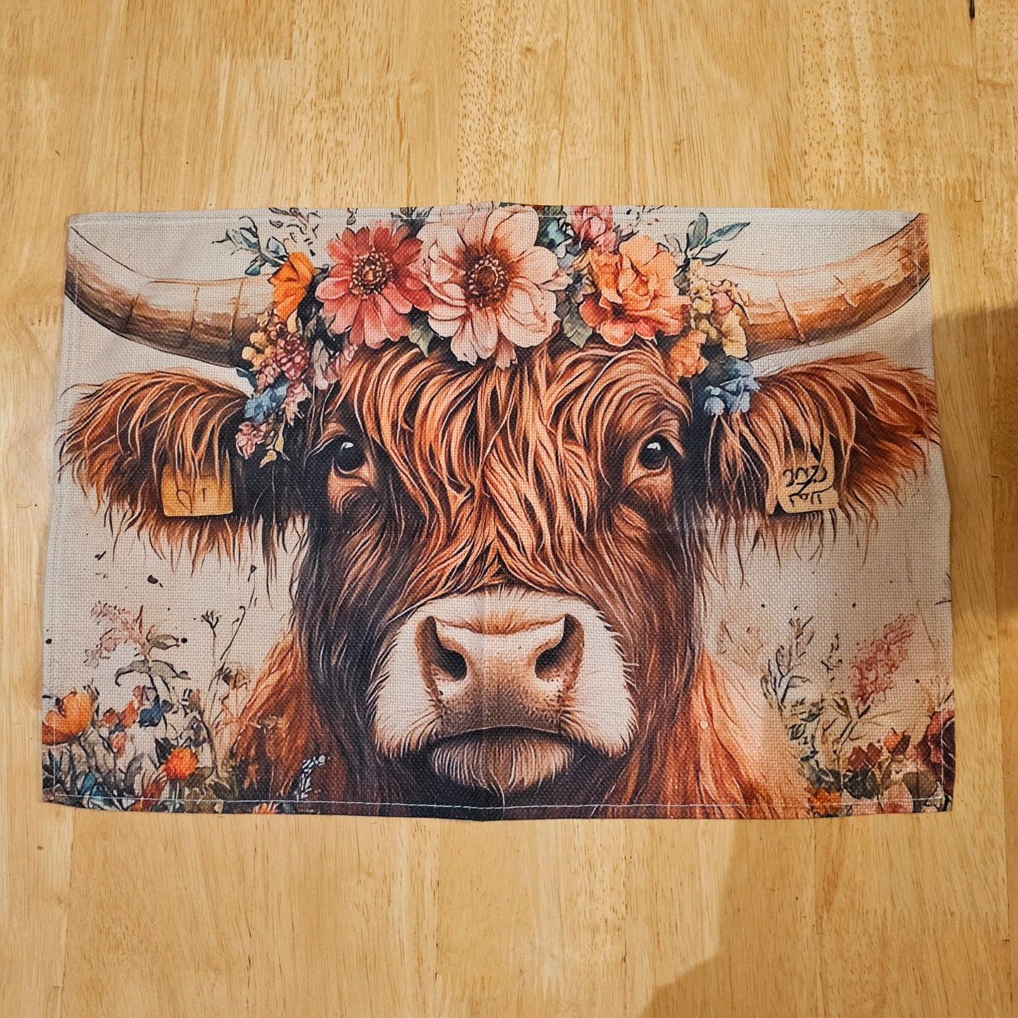 Highland cow placemat