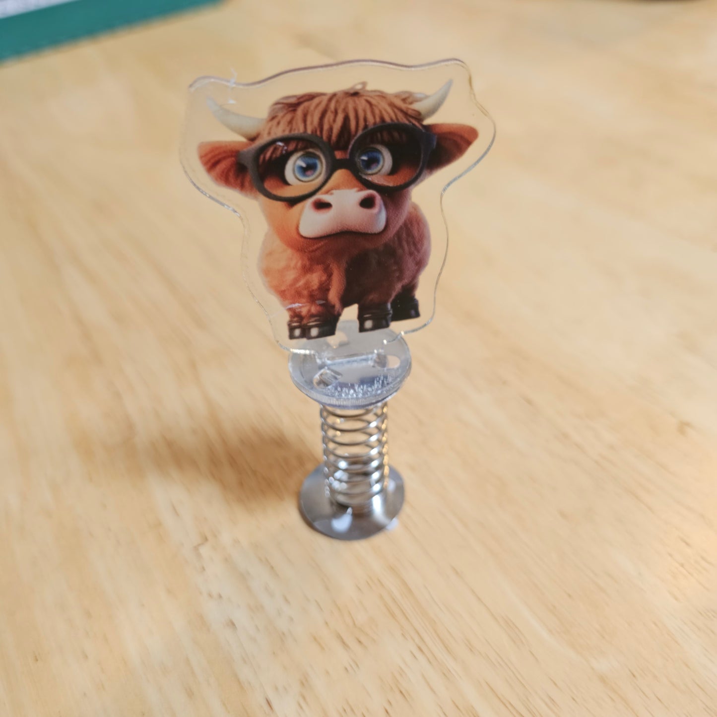 Highland cow car decoration