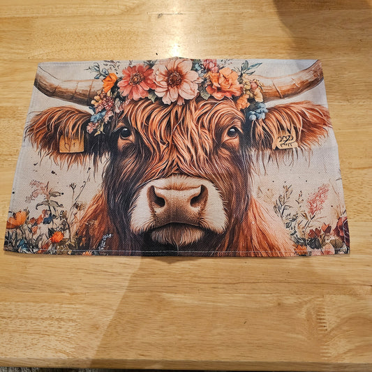 Highland cow placemat