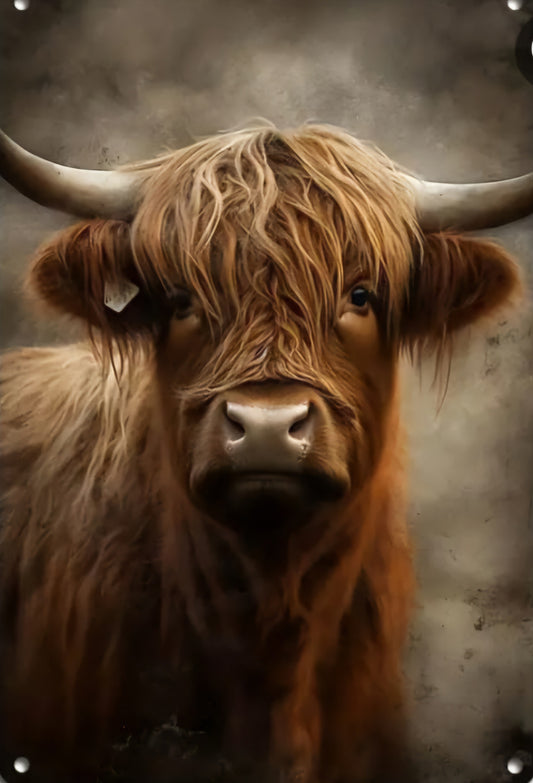 Highland cow sign