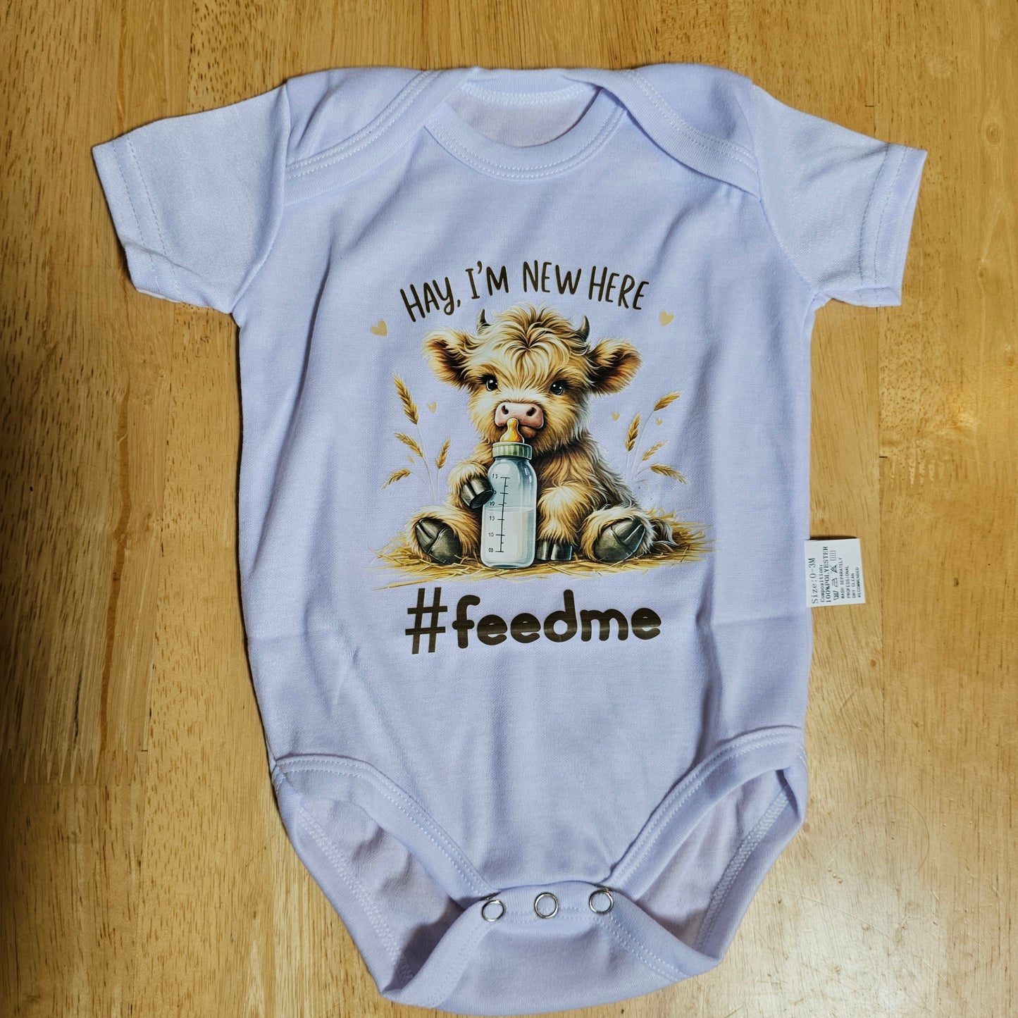 Highland cow baby clothes